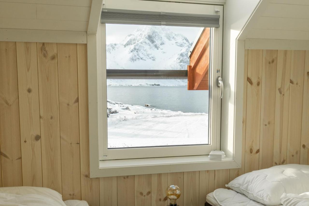 Brand New Nappstraumen Seaview Cabin Villa Gravdal  Kültér fotó